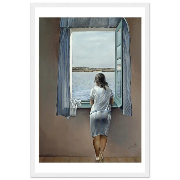 Salvador Dali Young Woman at a Window Artwork Poster - Matte / 12 x 18″ (30 x 45cm) / White - Poster