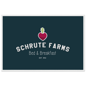 Schrute Farms Bed & Breakfast Poster - Matte / 24 x 36″ (60 90cm) White
