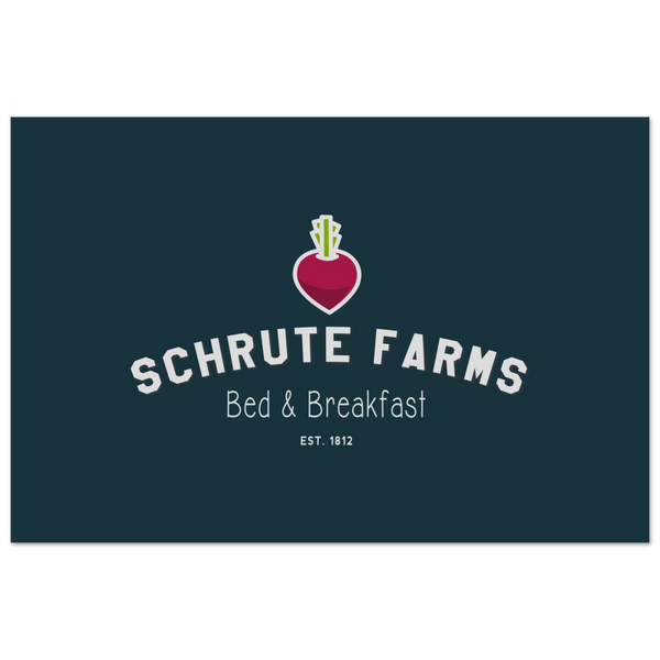 Schrute Farms Bed & Breakfast Poster - Matte / 8 x 12″ (21 29.7cm) None