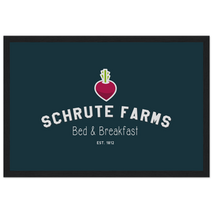 Schrute Farms Bed & Breakfast Poster - Matte / 12 x 18″ (30 45cm) Black