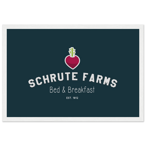 Schrute Farms Bed & Breakfast Poster - Matte / 12 x 18″ (30 45cm) White