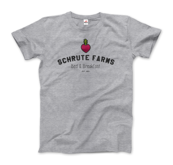 Schrute Farms Bed & Breakfast T-Shirt - Men / Heather Grey S