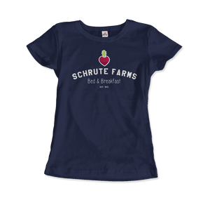 Schrute Farms Bed & Breakfast T-Shirt - Women / Navy S
