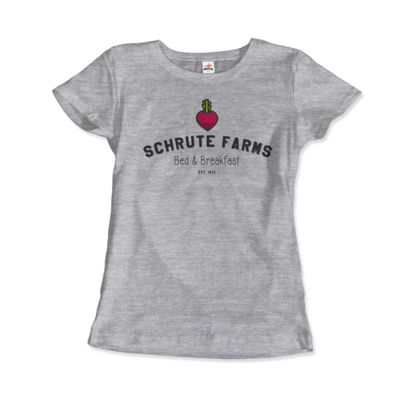 Schrute Farms Bed & Breakfast T-Shirt - Women / Heather Grey S