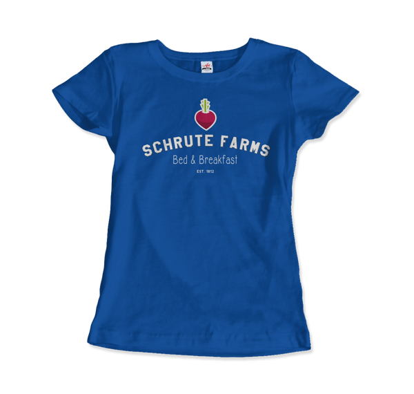 Schrute Farms Bed & Breakfast T-Shirt - Women / Royal Blue S