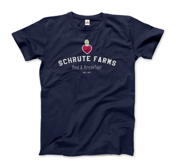 Schrute Farms Bed & Breakfast T-Shirt - Men / Navy S