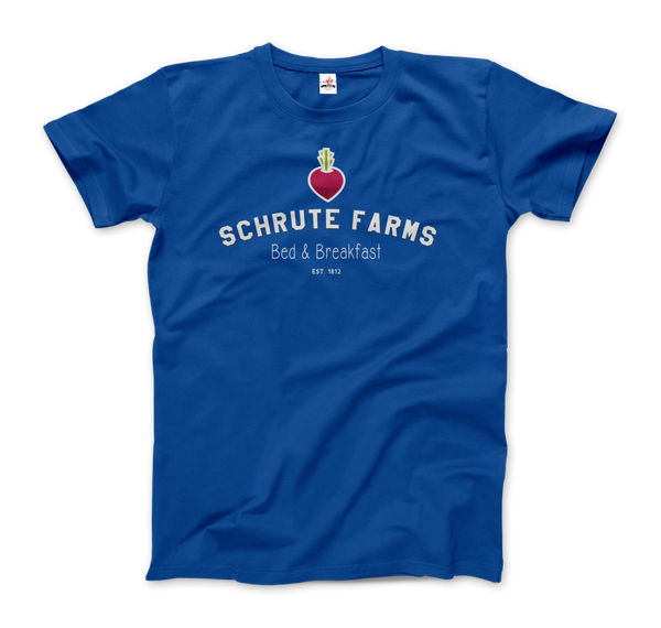 Schrute Farms Bed & Breakfast T-Shirt - Men / Royal Blue S