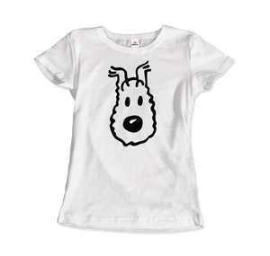 Snowy (Milou), Wire Fox Terrier from Tintin T-Shirt - Art-O-Rama Shop