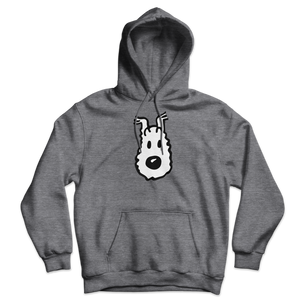 Snowy (Milou) Wire Fox Terrier from Tintin Unisex Hoodie - Dark Heather / S - Hoodie