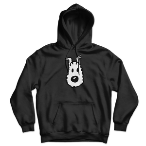Snowy (Milou) Wire Fox Terrier from Tintin Unisex Hoodie - Black / S - Hoodie
