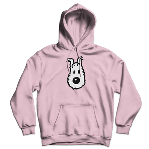 Snowy (Milou) Wire Fox Terrier from Tintin Unisex Hoodie - Light Pink / S - Hoodie