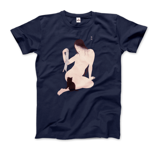Takahashi Hiroaki - Desnudo jugando con un gato, 1927 Obra de arte Camiseta