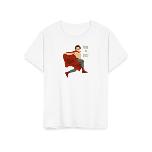 Take It Easy Nacho Libre El Luchador Mascarado T - Shirt - Youth / White / S - T - Shirt