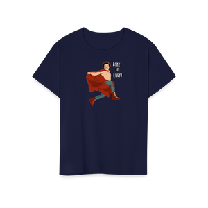 Take It Easy Nacho Libre El Luchador Mascarado T - Shirt - Youth / Navy / S - T - Shirt