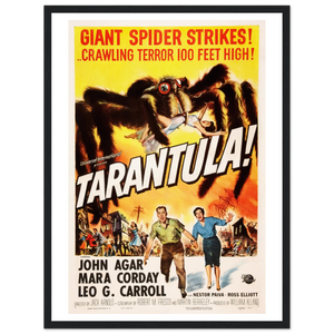 Tarantula - 50s Si - Fi horror Movie Poster Matte / 18 x 24″ (45 60cm) Black