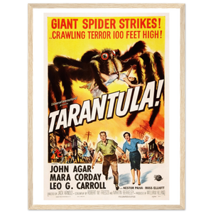 Tarantula - 50s Si - Fi horror Movie Poster Matte / 18 x 24″ (45 60cm) Wood