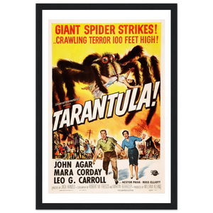 Tarantula - 50s Si - Fi horror Movie Poster Matte / 12 x 18″ (30 45cm) Black