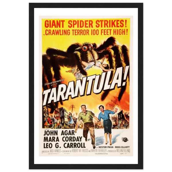 Tarantula - 50s Si - Fi horror Movie Poster Matte / 12 x 18″ (30 45cm) Black