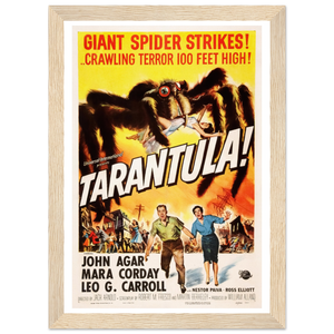 Tarantula - 50s Si - Fi horror Movie Poster Matte / 8 x 12″ (21 29.7cm) Wood