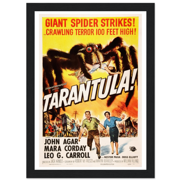 Tarantula - 50s Si - Fi horror Movie Poster Matte / 8 x 12″ (21 29.7cm) Black