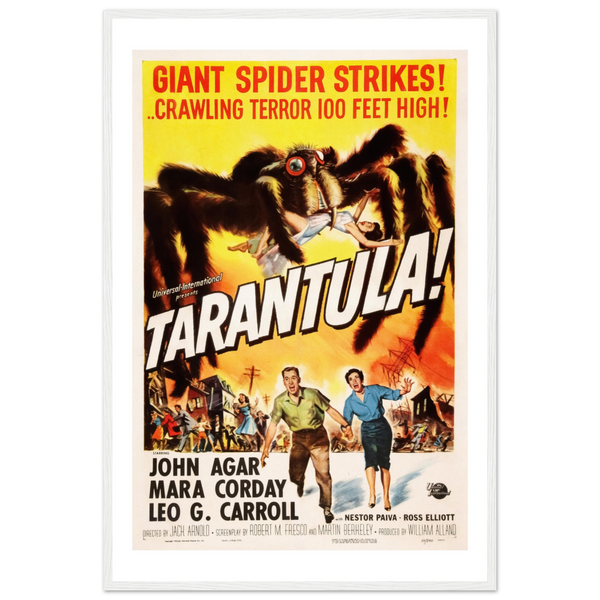 Tarantula - 50s Si - Fi horror Movie Poster Matte / 24 x 36″ (60 90cm) White