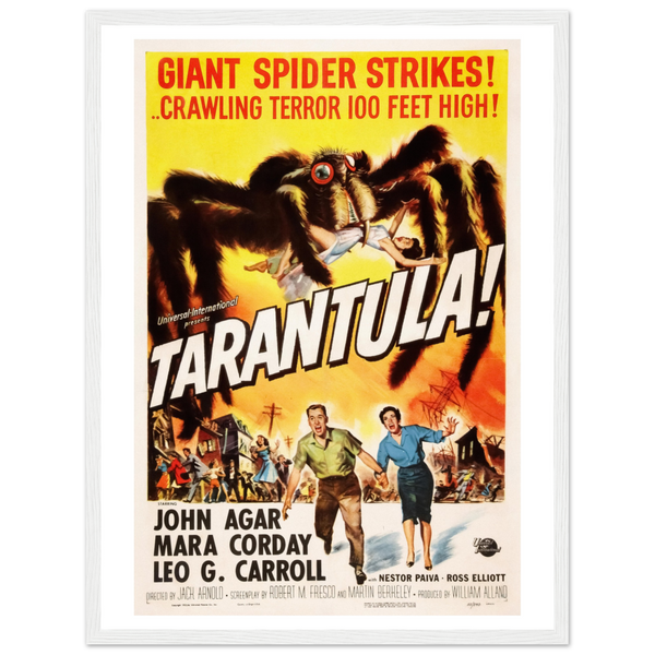 Tarantula - 50s Si - Fi horror Movie Poster Matte / 18 x 24″ (45 60cm) White