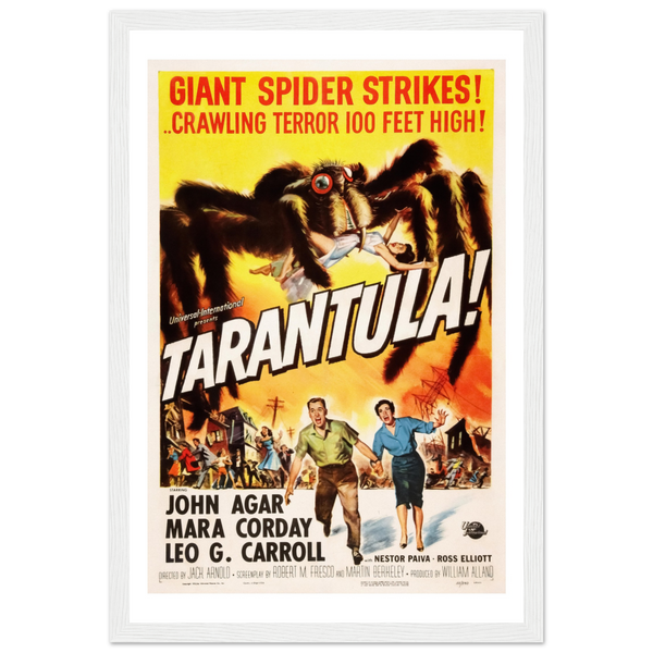 Tarantula - 50s Si - Fi horror Movie Poster Matte / 12 x 18″ (30 45cm) White
