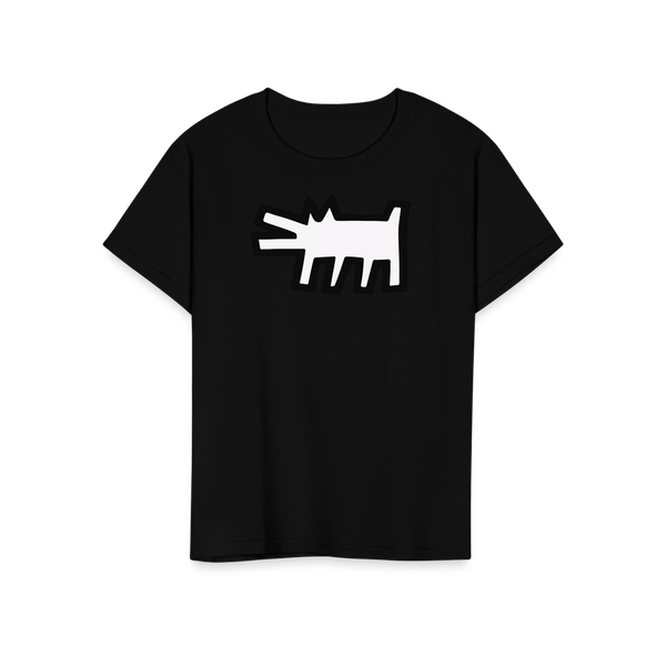 The Barking Dog Icon 1990 Street Art T - Shirt - Youth / Black / S - T - Shirt