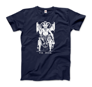 The Devil Tarot Card Design T - Shirt - Men / Navy S