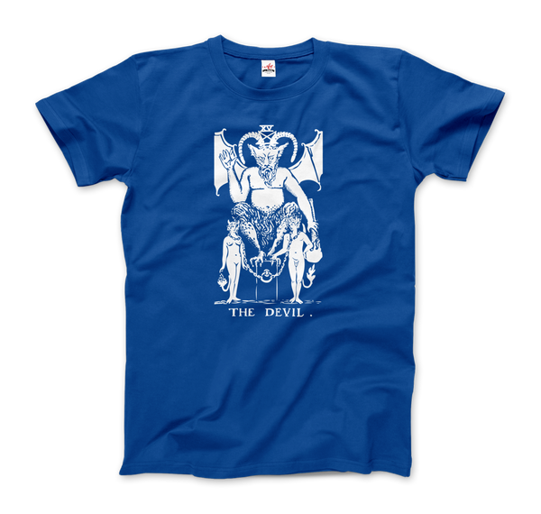 The Devil Tarot Card Design T - Shirt - Men / Royal Blue S