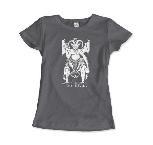 The Devil Tarot Card Design T - Shirt - Women / Charcoal S
