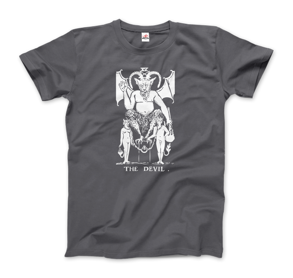 The Devil Tarot Card Design T - Shirt - Men / Charcoal S
