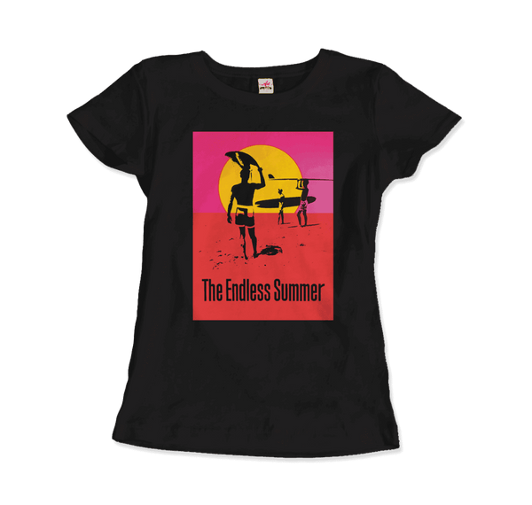 The Endless Summer 1966 Surf Documentary T-Shirt - Women / Black / Small by Art-O-Rama