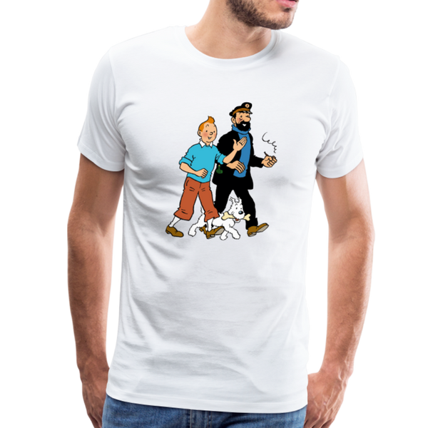 Tintin Snowy and Captain Haddock Artwork T-Shirt - T-Shirt