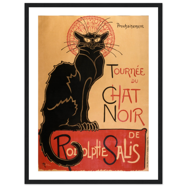 Tournee du Chat Noir Artwork Poster - Matte / 18 x 24″ (45 x 60cm) / Black - Poster
