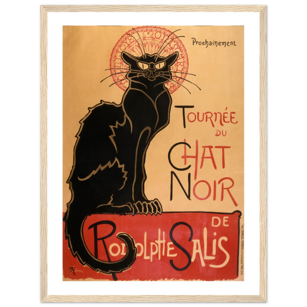 Tournee du Chat Noir Artwork Poster - Matte / 18 x 24″ (45 60cm) Wood