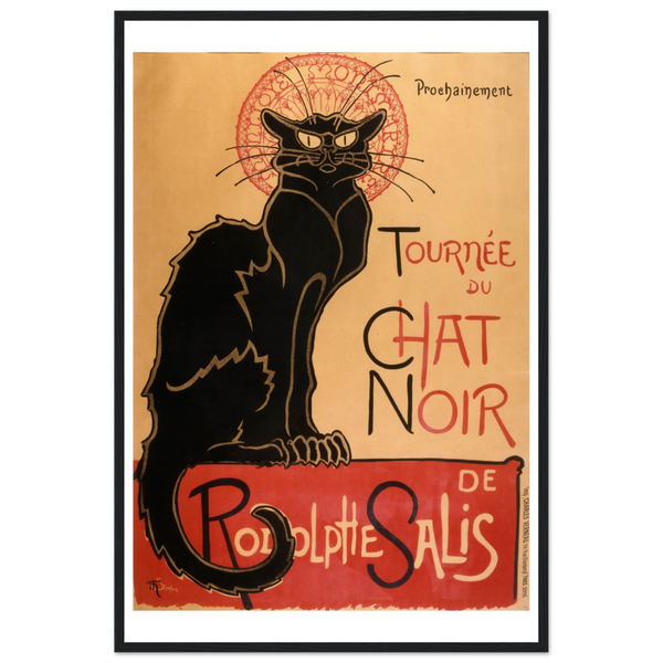 Tournee du Chat Noir Artwork Poster - Matte / 24 x 36″ (60 90cm) Black