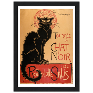 Tournee du Chat Noir Artwork Poster - Matte / 8 x 12″ (21 29.7cm) Black