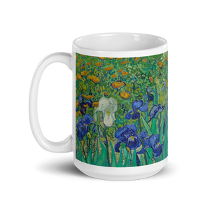 Van Gogh - Irises 1889 Artwork Mug - 15oz (444mL) - Mug