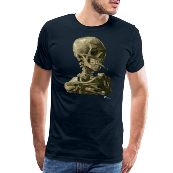 Van Gogh Skull of a Skeleton with Burning Cigarette 1886 T-Shirt - T-Shirt