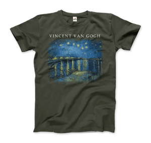 Van Gogh Starry Night Over the Rhône, 1888 Artwork T-Shirt - Art-O-Rama Shop