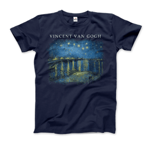 Van Gogh Starry Night Over the Rhône, 1888 Artwork T-Shirt - Art-O-Rama Shop