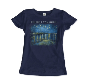 Van Gogh Starry Night Over the Rhône, 1888 Artwork T-Shirt - Art-O-Rama Shop