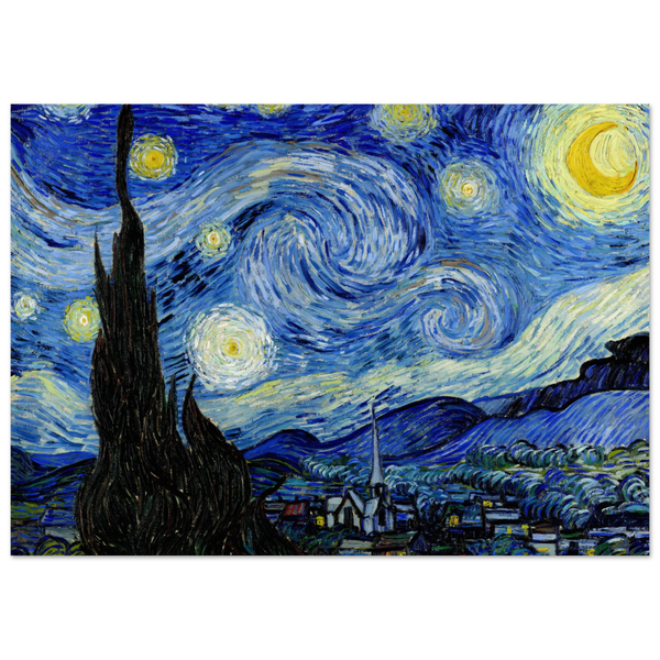 Van Gogh - The Starry Night 1889 Artwork Poster Matte / 8 x 12″ (21 29.7cm) None