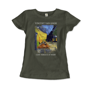Vincent Van Gogh - Cafe Terrace at Night, 1888 Artwork T-Shirt - Art-O-Rama Shop