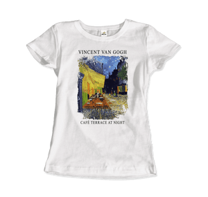 Vincent Van Gogh - Cafe Terrace at Night, 1888 Artwork T-Shirt