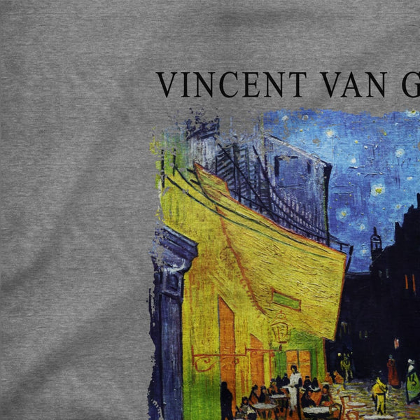 Vincent Van Gogh - Cafe Terrace at Night 1888 Artwork T-Shirt - T-Shirt