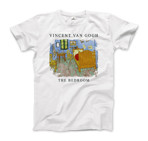 Vincent Van Gogh - The Bedroom 1889 Artwork T-Shirt - Men / White / S - T-Shirt