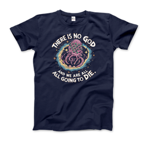 Vintage Lovecraftian Nihilism Monster T-Shirt - Men (Unisex) / Navy / S - T-Shirt