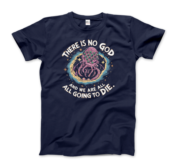 Vintage Lovecraftian Nihilism Monster T-Shirt - Men (Unisex) / Navy / S - T-Shirt